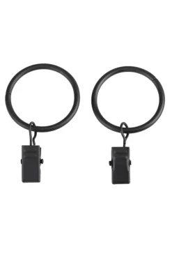 Ihanin verhorenkaat nipistimellä 25/32 mm mattamusta