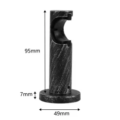 Ihanin verhotangon kannakkeet 28 mm mustakulta