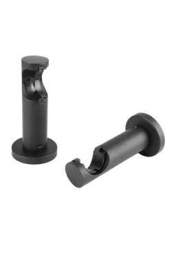 Ihanin verhotangon kannakkeet 28 mm mattamusta