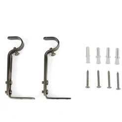 Ihanin verhotangon kannakkeet 19 mm antiikkimessinki