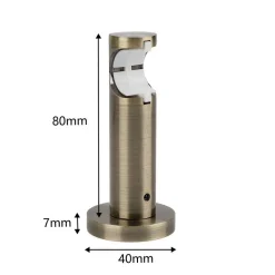 Ihanin verhotangon kannakkeet 19 mm antiikkimessinki