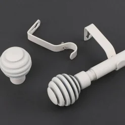 Ihanin verhotanko Alma 120-210 cm mattavalkoinen