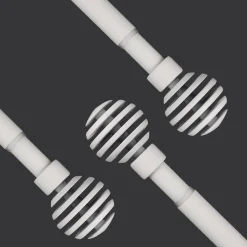 Ihanin verhotanko Alma 120-210 cm mattavalkoinen