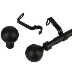 Ihanin verhotanko Mira 120-210 cm mattamusta