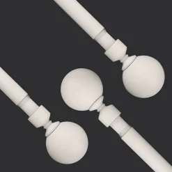 Ihanin verhotanko Mira 160-310 cm mattavalkoinen