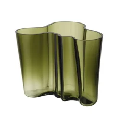 Iittala Aalto Maljakko 160 mm sammaleenvihreä