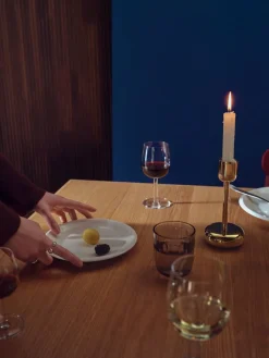 Iittala Nappula kynttilänjalka 183 mm messinki