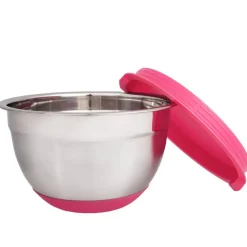 Iloleipuri teräskulho 1,5 l pinkki