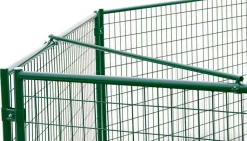 Jämpti kulmatuki Pro-tarhaan maalattu musta