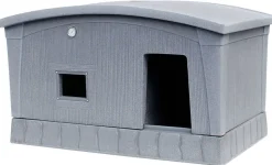 Jämpti lämpöeristetty koirankoppi harmaa