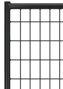 Jämpti MEDI ovielementti musta, lev. 200 cm, kork. 185 cm