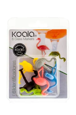 Koala lasinmerkkaaja flamingo 6 kpl