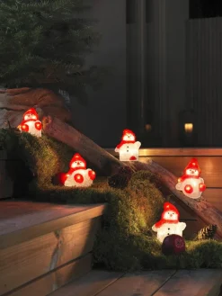 Konstsmide akryylivalosarja Lumiukot 5 kpl/setti 40 x LED