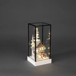 Konstsmide lasilyhty 10 x LED paristo- ja USB-käyttöinen