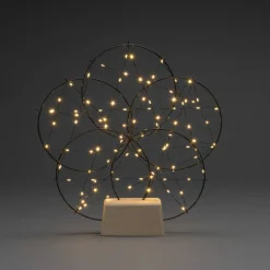 Konstsmide Metallikoriste 100 x amber LED