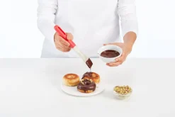 Lekue donitsivuoka 6 kpl silikonia punainen