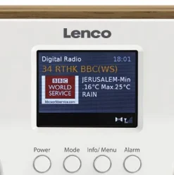 Lenco ladattava matkaradio PIR-645 valkoinen