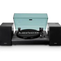 Lenco vinyylilevysoitin + kaiuttimet LS-300  musta