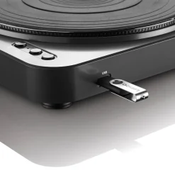 Lenco vinyylilevysoitin bluetooth lähettimellä LBT-120BK  musta