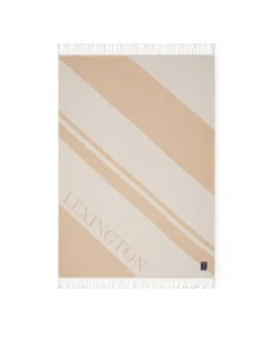 Lexington huopa kierrätettyä puuvillaa beige-valkoinen