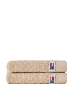 Lexington pyyhesetti 30x50 cm herringbone 2 kpl beige
