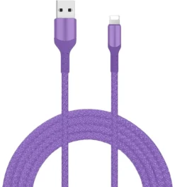 Livia latausjohto USB-lightning, 2 m lila