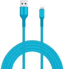 Livia latausjohto USB-lightning, 2 m turkoosi