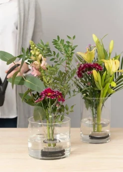 4Living maljakko sylinteri 12x18 cm kirkas