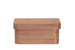 4Living puulaatikko kannella 25x17x11 cm ruskea