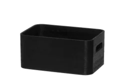 4Living puulaatikko kannella 25x17x11 cm musta