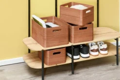 4Living puulaatikko 26x20x13,5 cm ruskea