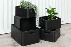 4Living puulaatikko 26x20x13,5 cm musta