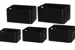 4Living puulaatikko 23x18x12 cm musta