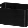 4Living puulaatikko 32x24x16,5 cm musta