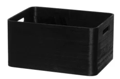 4Living puulaatikko 32x24x16,5 cm musta