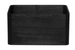 4Living puulaatikko 32x24x16,5 cm musta