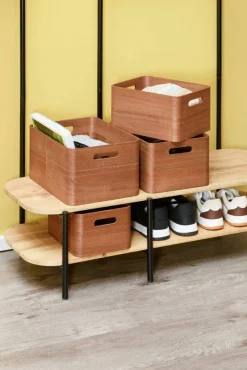 4Living puulaatikko 23x18x12 cm ruskea