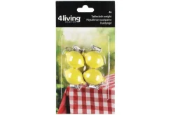 4Living pöytäliinan tuulipaino sitruuna 4 kpl