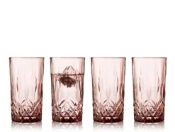 Lyngby lasi Highball Sorrento 38 cl 4 kpl/pkt Pink