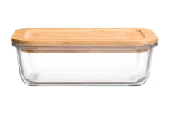 Maku säilytysrasia 1,04 L lasi/bambu