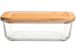 Maku säilytysrasia 1,52 L lasi/bambu