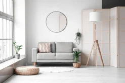 Mirrors and More peili Britney Ø 80 cm musta