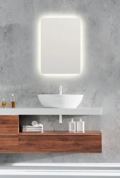 Mirrors and More peili Franzi 50 x 70 cm LED-valolla