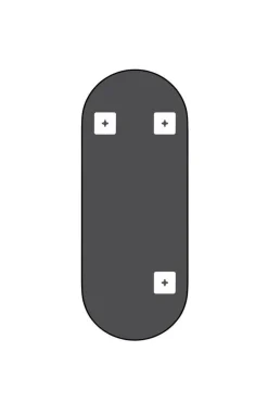 Mirrors and More peili Josephine 30 x 70 cm musta