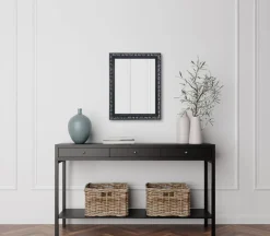 Mirrors and More peili Tanja 55 x 70 cm musta/hopea