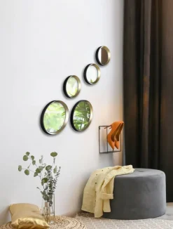 Mirrors and More peilisetti Vivien 5-pack musta/kulta