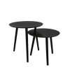 Mirrors and More sarjapöytä Vilana Ø50 cm + Ø45 cm musta
