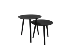 Mirrors and More sarjapöytä Vilana Ø50 cm + Ø45 cm musta