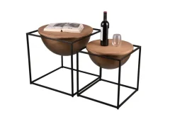 Mirrors and More sivupöytä Celli 53 x 55 cm musta