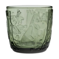 Moomin Arabia juomalasi 28 cm havunvihreä 2 kpl